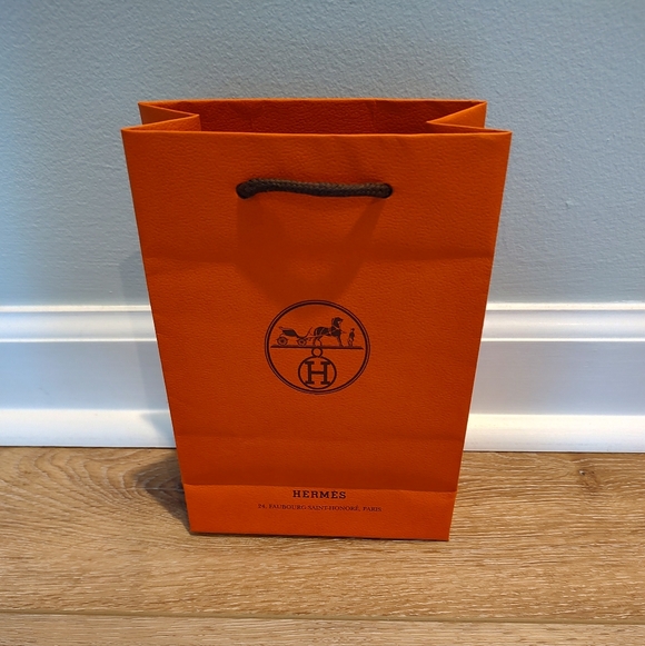 Hermes Authentic Shopping Bag Small Luxury Gift Display - Picture 5 of 7